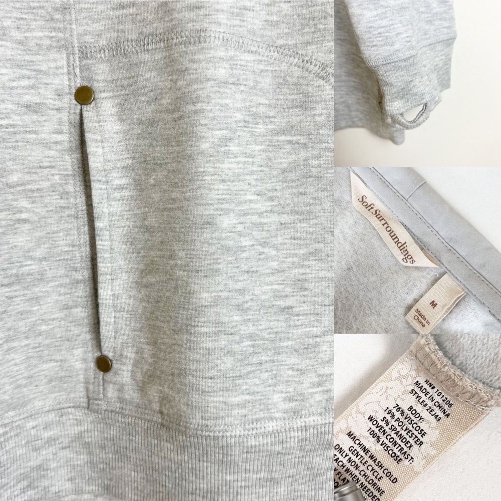 Soft Surroundings Live Soft Reawaken Hoodie M - Picture 4 of 4